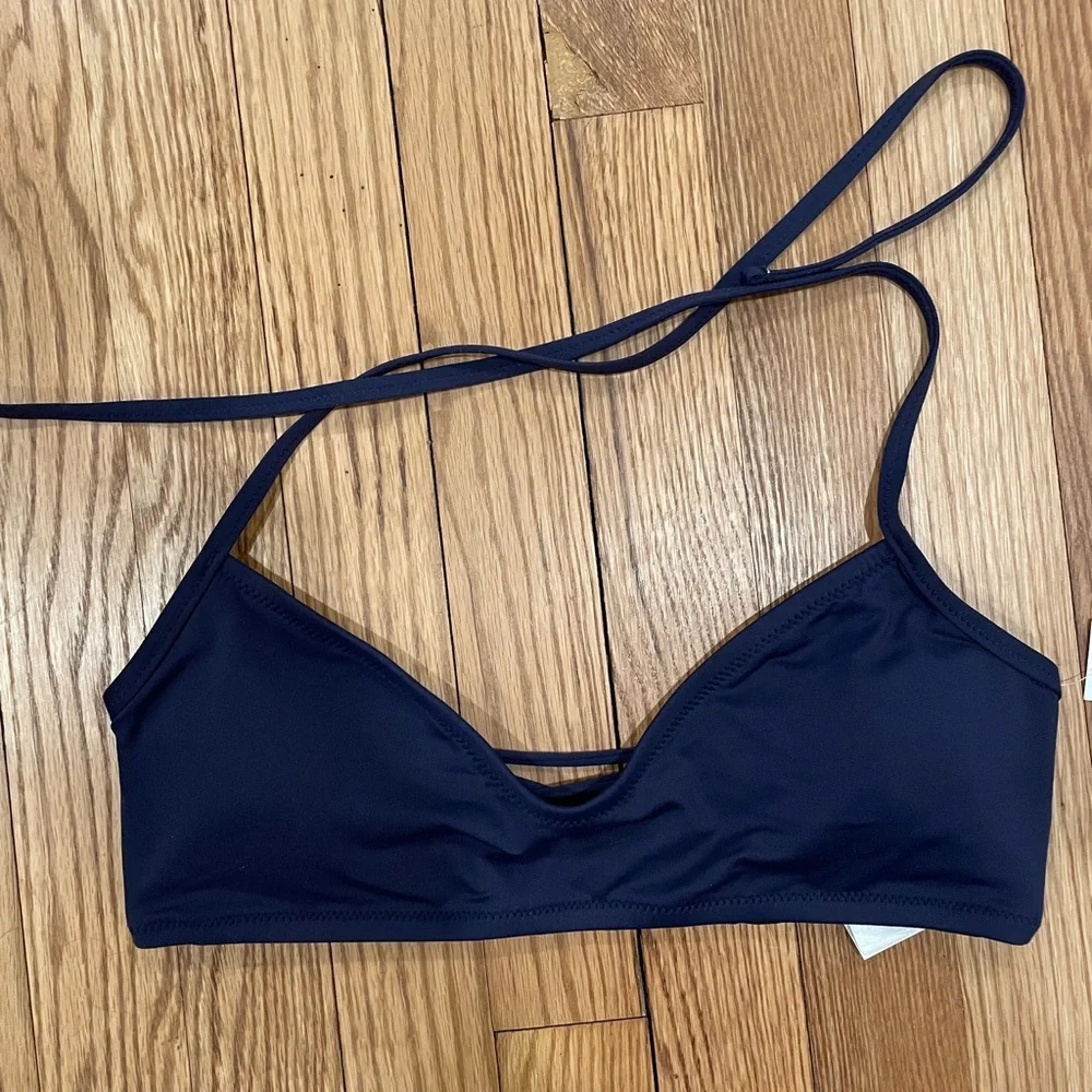 NWT GAP Navy Blue and White Bikini Minimalist Swimwear - Picture 7 of 9